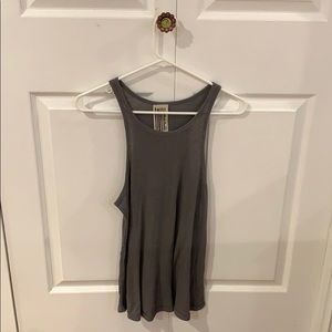Free people Long Beach tank top- Gray